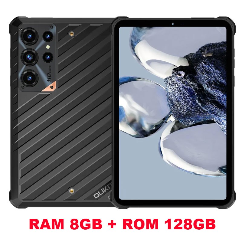 8 inch OUKITEL RT11 5G eSIM Rugged Tablet Android 16 Phone NFC Outdoor 10000mAh