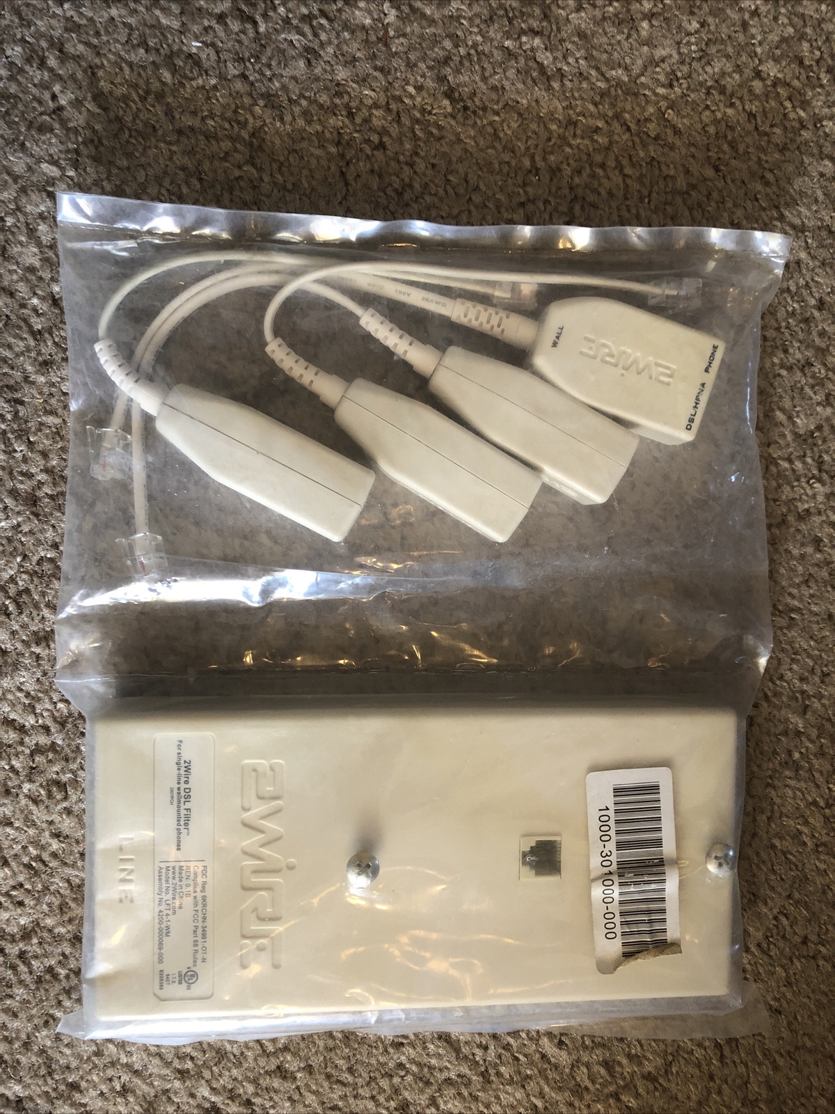 2WIRE DSL Phone Line Filter Kit  - Wall Mount & In-Line Phones Filters Brand New