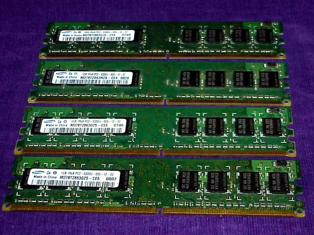 Lot of four DDR4 3200MHz 2400MHz 4GB 8GB Laptop Memory RAM