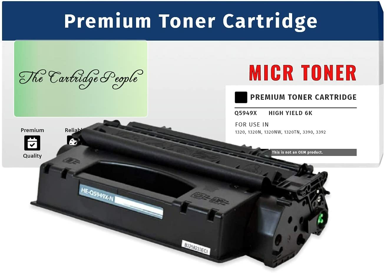 The Cartridge People 6,000 Pages Compatible 49X Q5949X MICR Toner (Check Print)