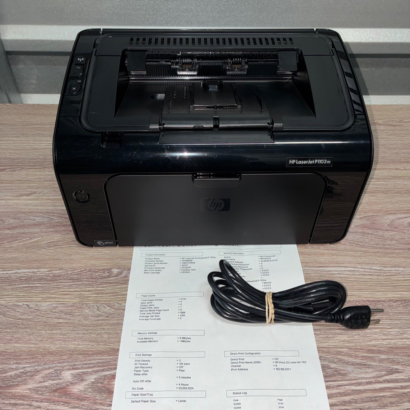 HP P1102w Wireless Monochrome Laser Printer Pre-Owned