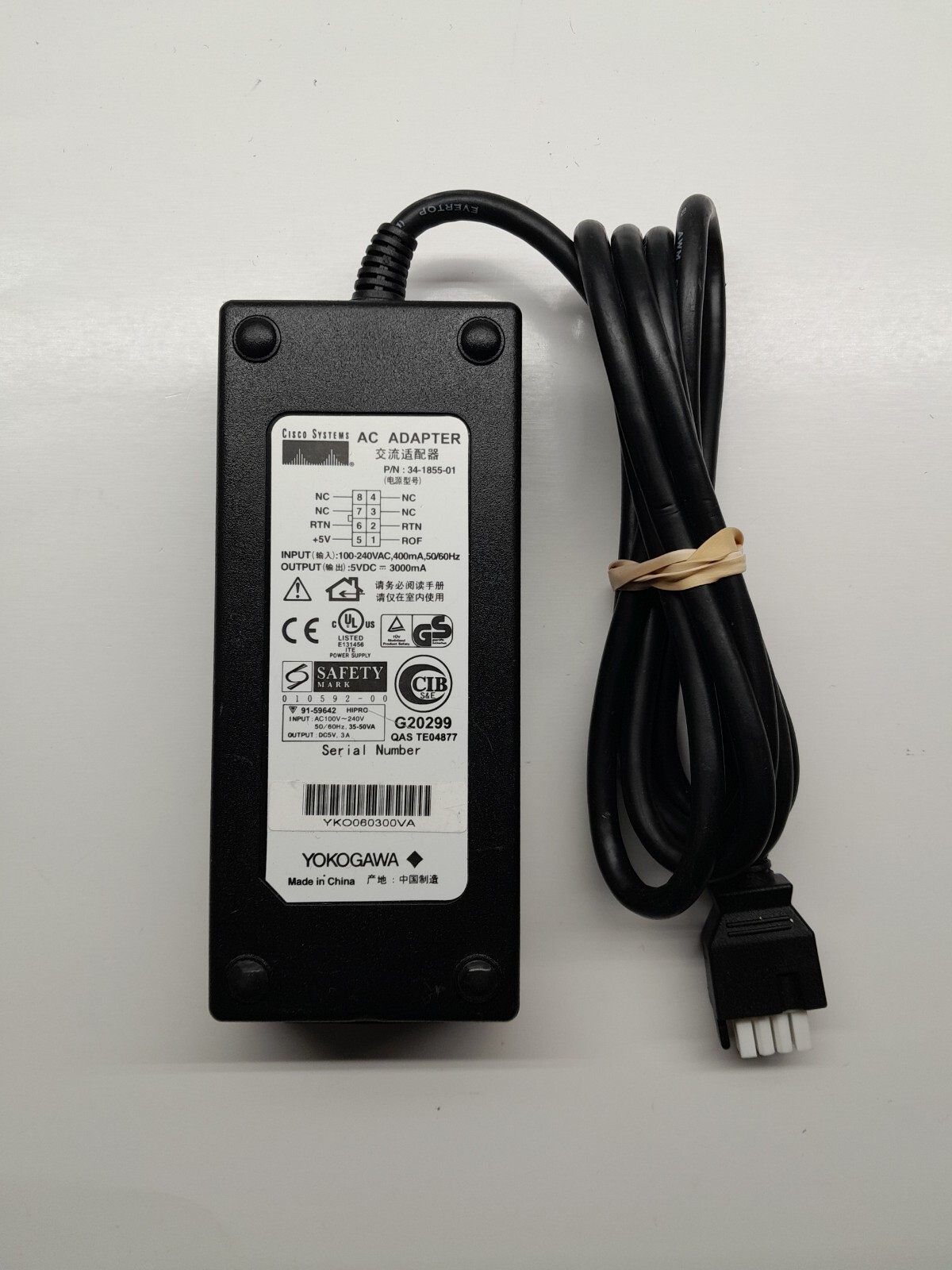 Cisco Systems 34-1855-01 AC Power Adapter Block Only Black OEM Working