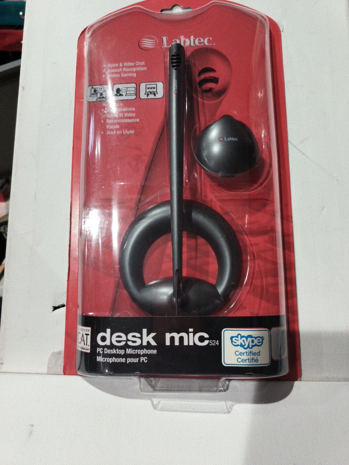 Labtec Desk Mic 524 Desk Microphone Skype Certified (980182-0403) Brand New
