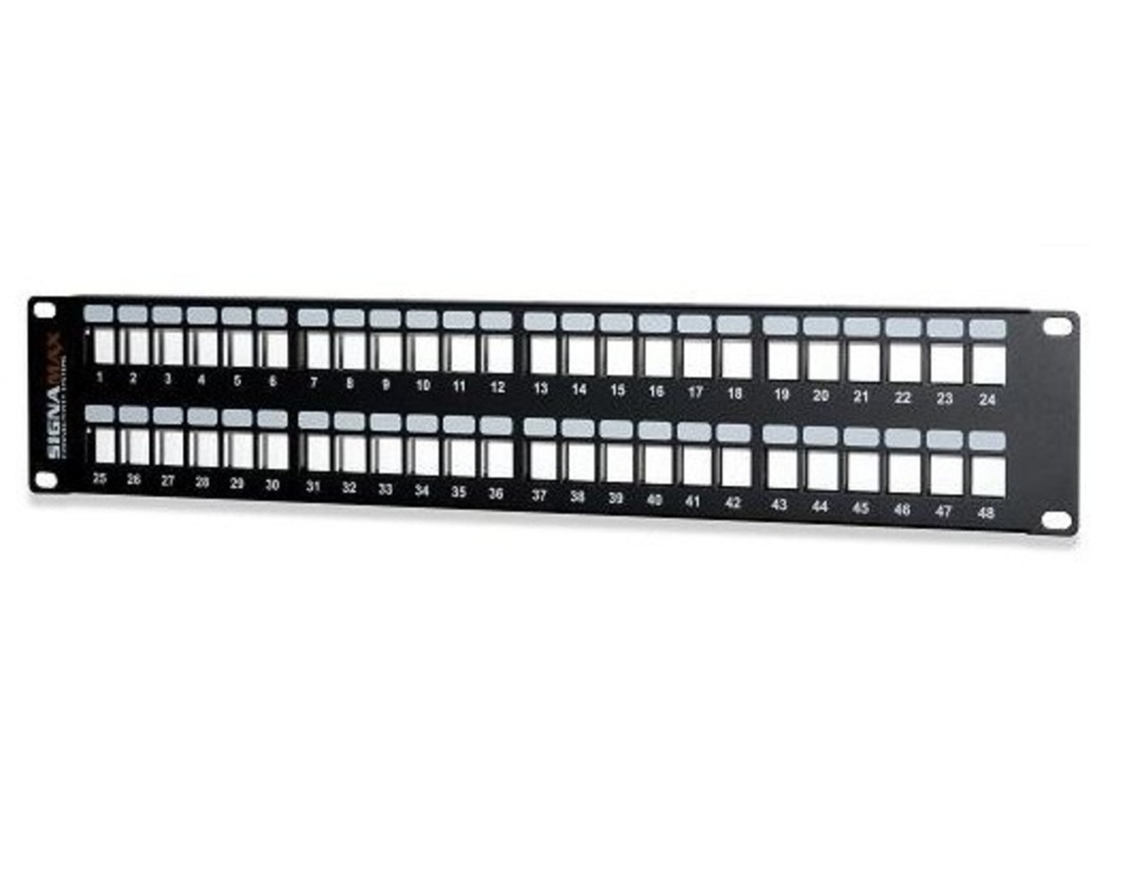 Signamax / AESP - 48U-HDMMP - Signamax 48U-HDMMP 1U 48-Port Field-Configurable