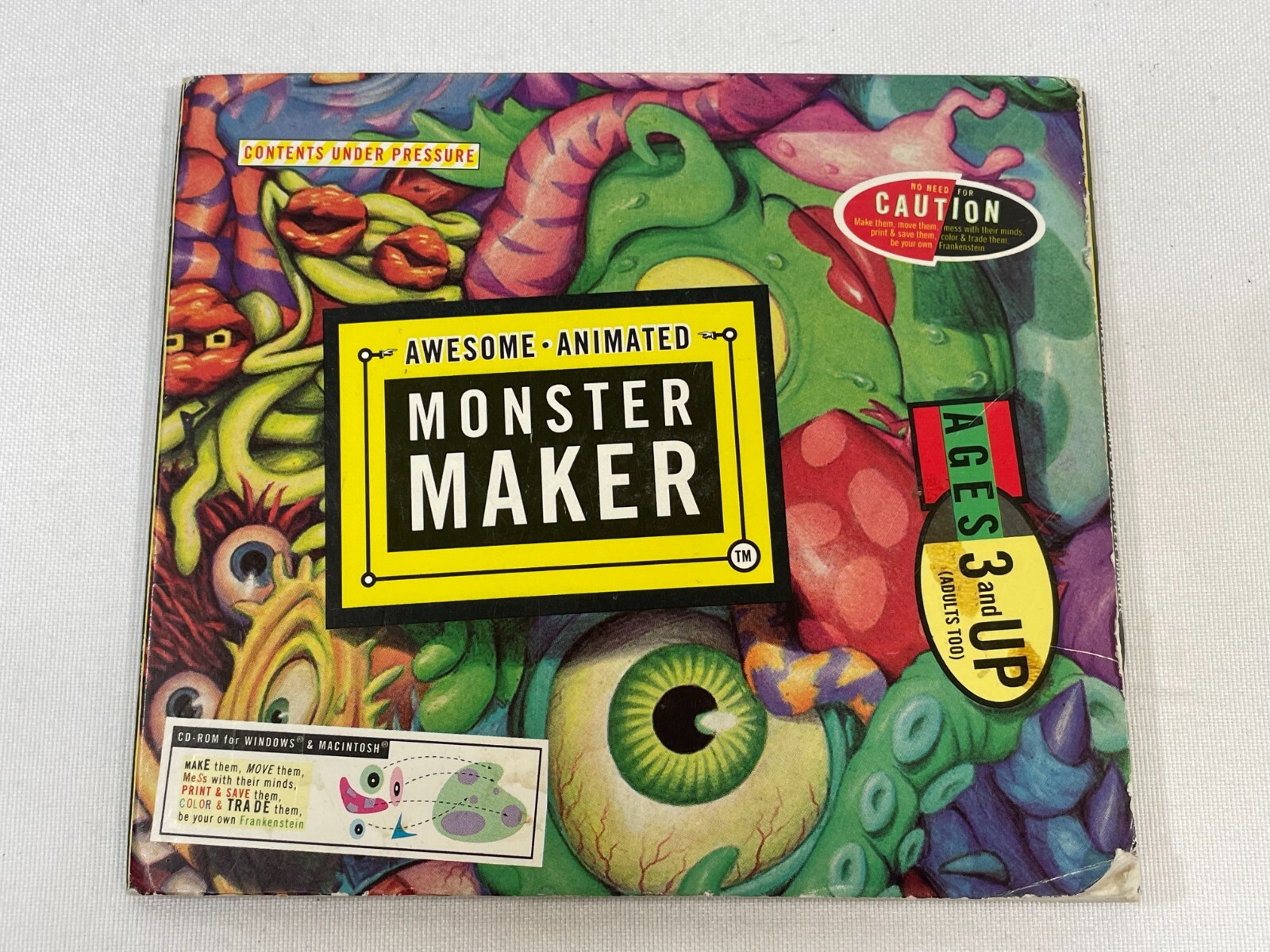 Vintage 1995 Awesome Animated Monster Maker CD-ROM Mac/PC Software ImagineEngine