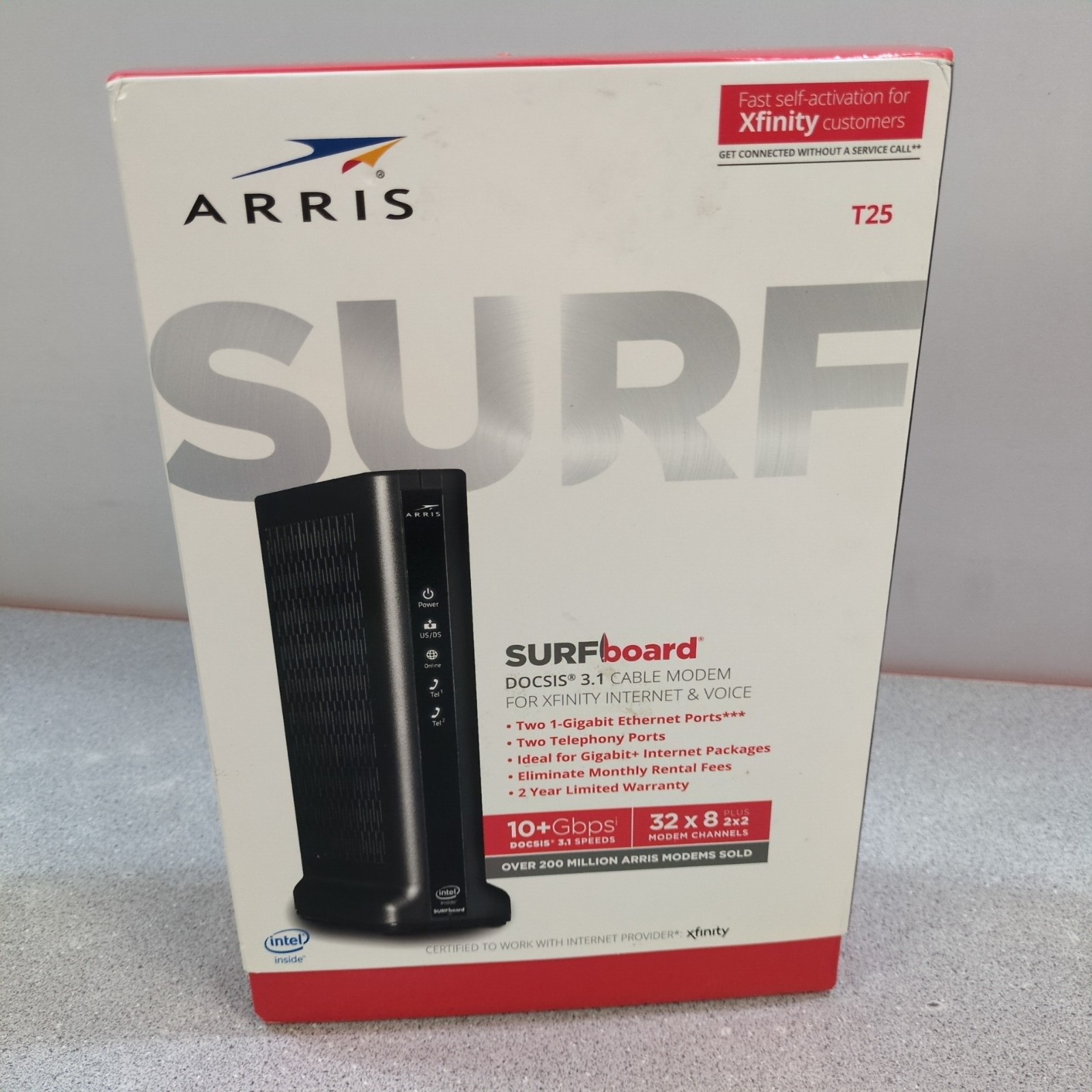 NEW OPEN BOX - ARRIS Surfboard DOCSIS 3.1 Cable Modem - T25