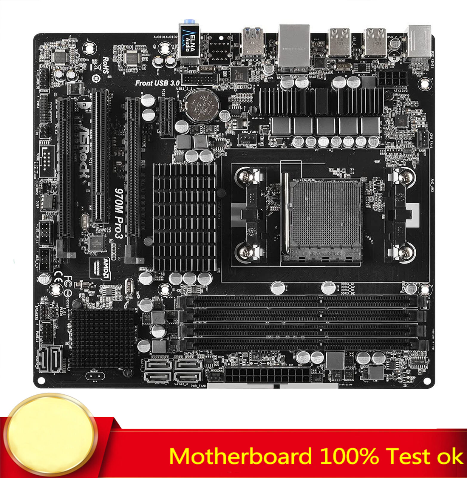 FOR ASRock 970M PRO3 Motherboard Supports AM3/AM3+ PCI-E 3.0 100% Test Work