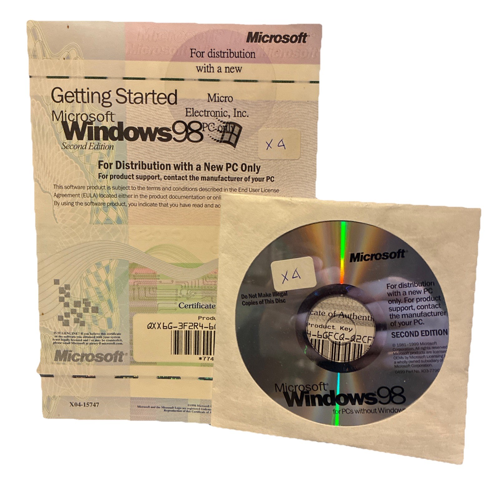 Microsoft Introducing Windows 95 (For Distribution With A New PC) CD-ROM Unused