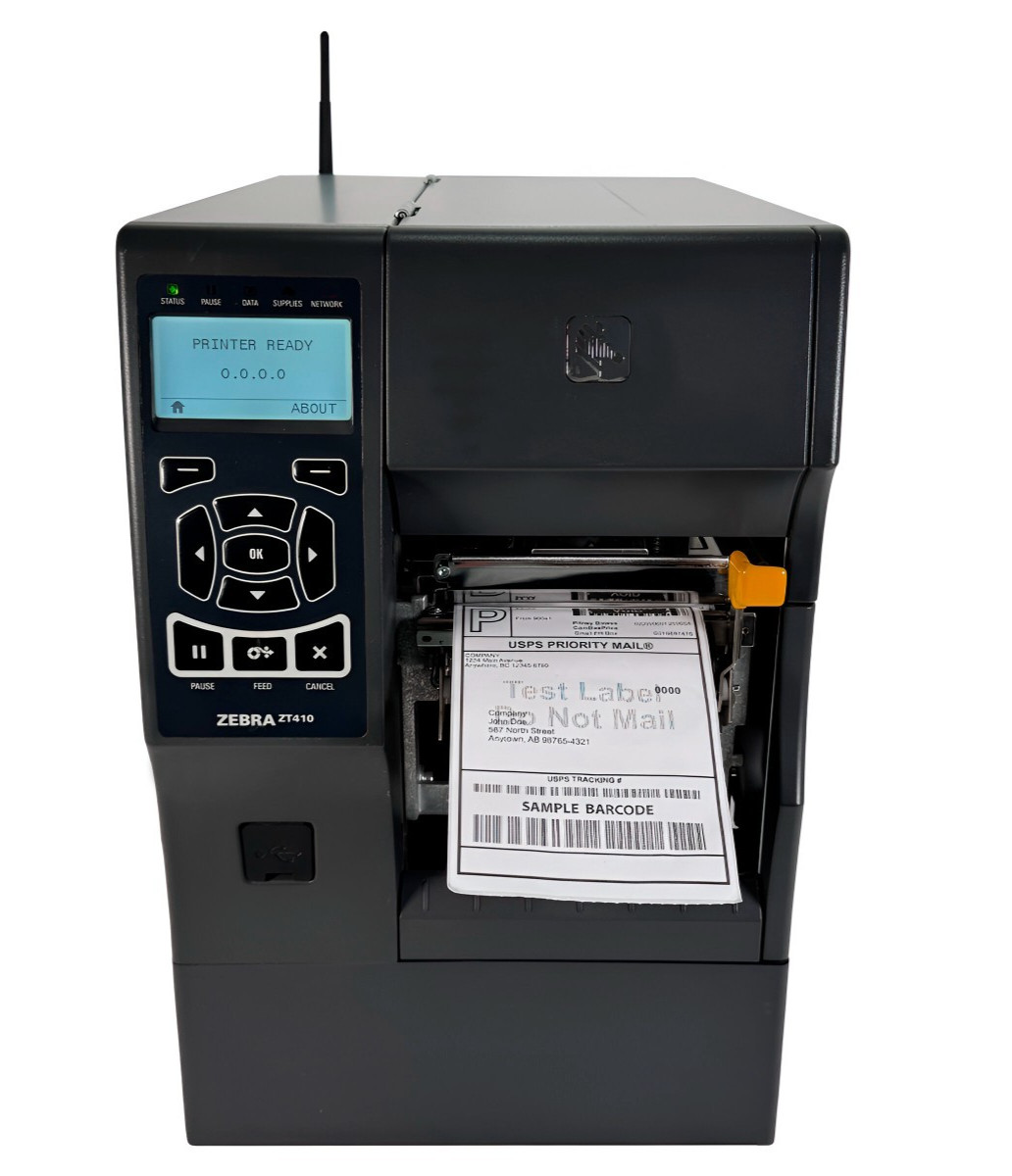 Wireless Zebra ZT410 DT/TT Label Printer 300 dpi Peeler Rewinder WiFi USB LAN