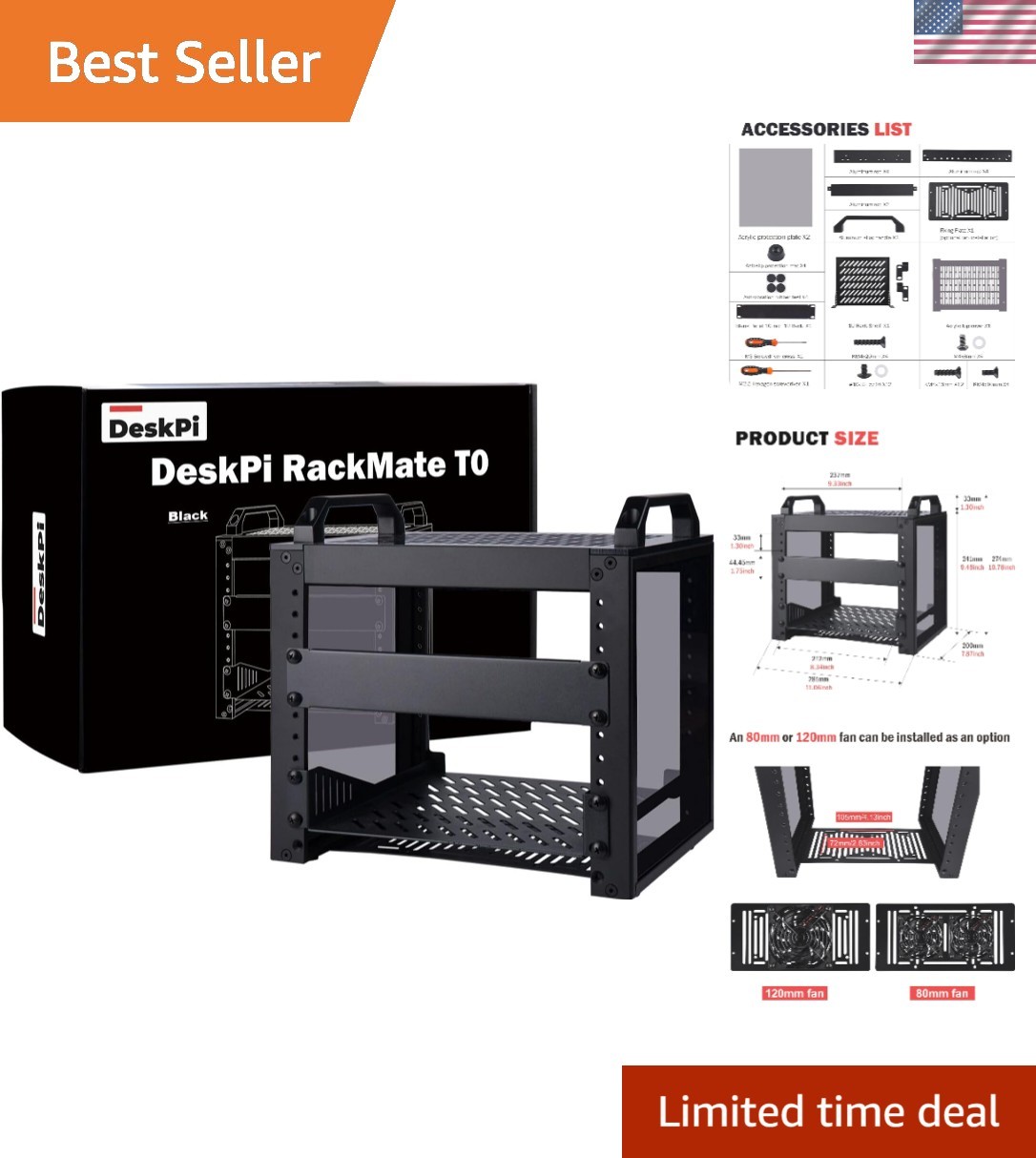 Elegant 4U Mini Server Rack - 10 Inch Black Rackmount for Optimal Cooling
