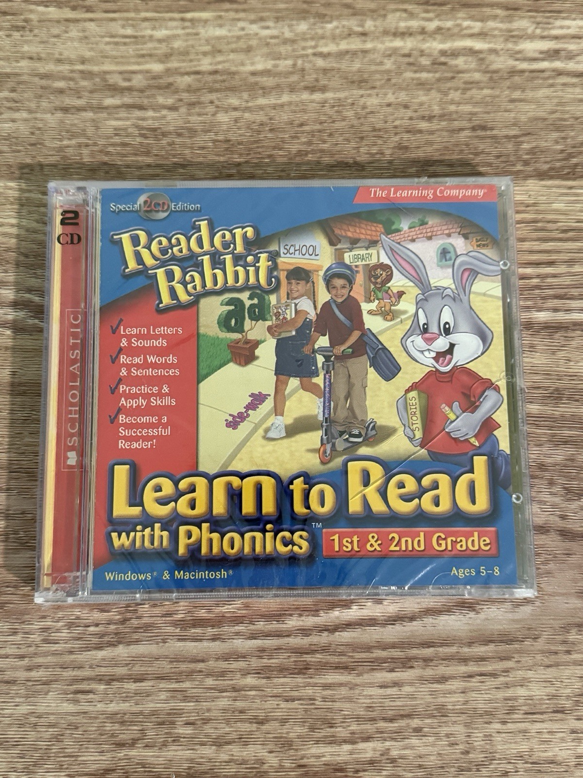 READER RABBIT Learn To Read With Phonics: 1st & 2nd Grade PC CD Special Edition
