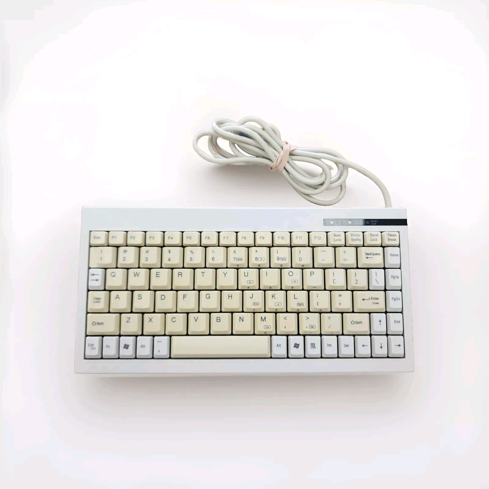 Mini-Keyboard ACK-595U USB Keyboard  White English QWERTY