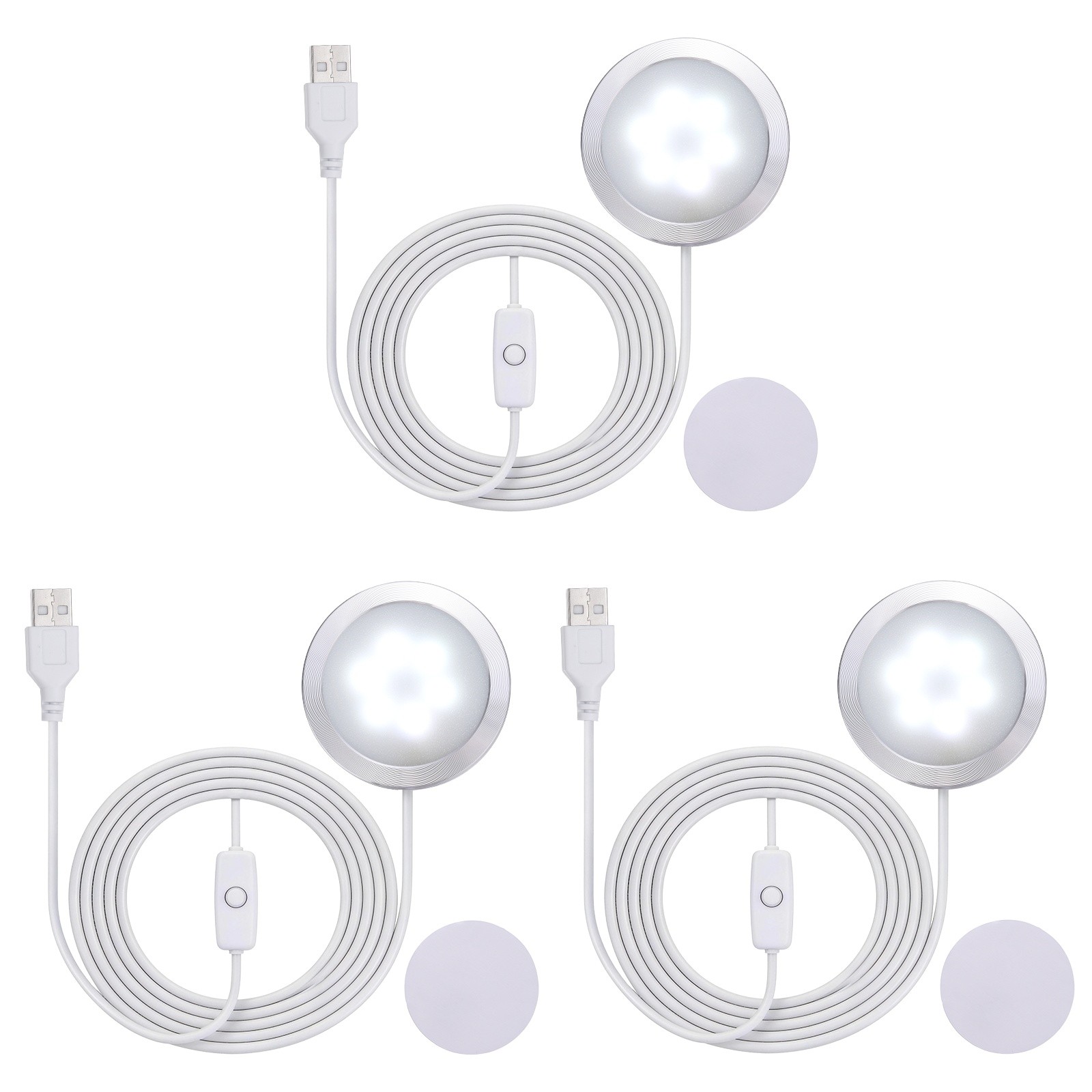3D Printer LED Lamp Kit 001 with Switch 3W 5V White Light 3 Pcs