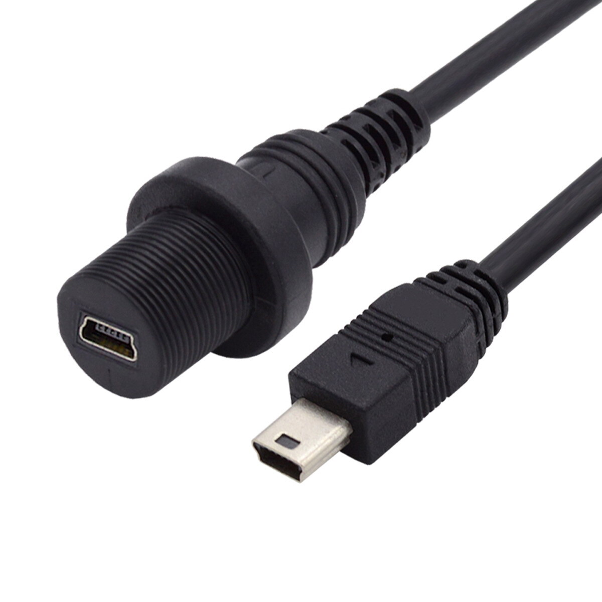 Chenyang 1m Waterproof Dustproof 480Mbps Mini USB2.0 5Pin Male to Female Cable