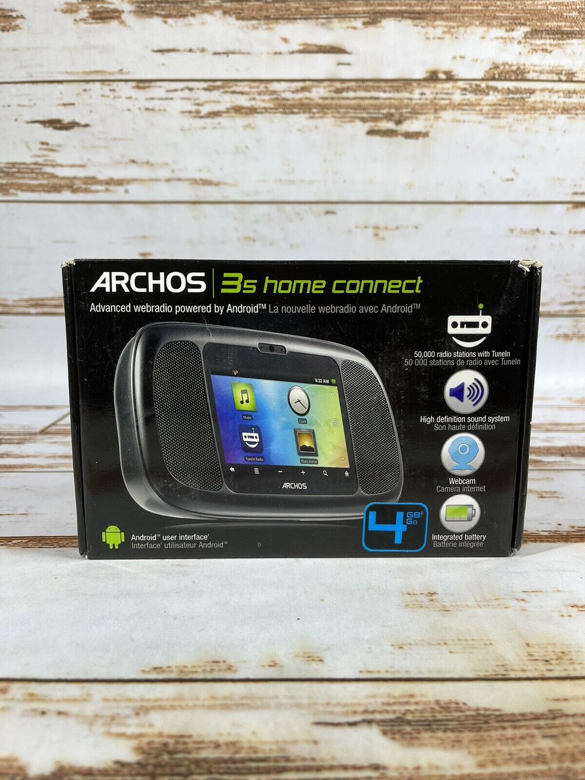 Archos 35 Network Home Connect Radio 4 GB 3.5-in Screen Wi-Fi Black (501744)