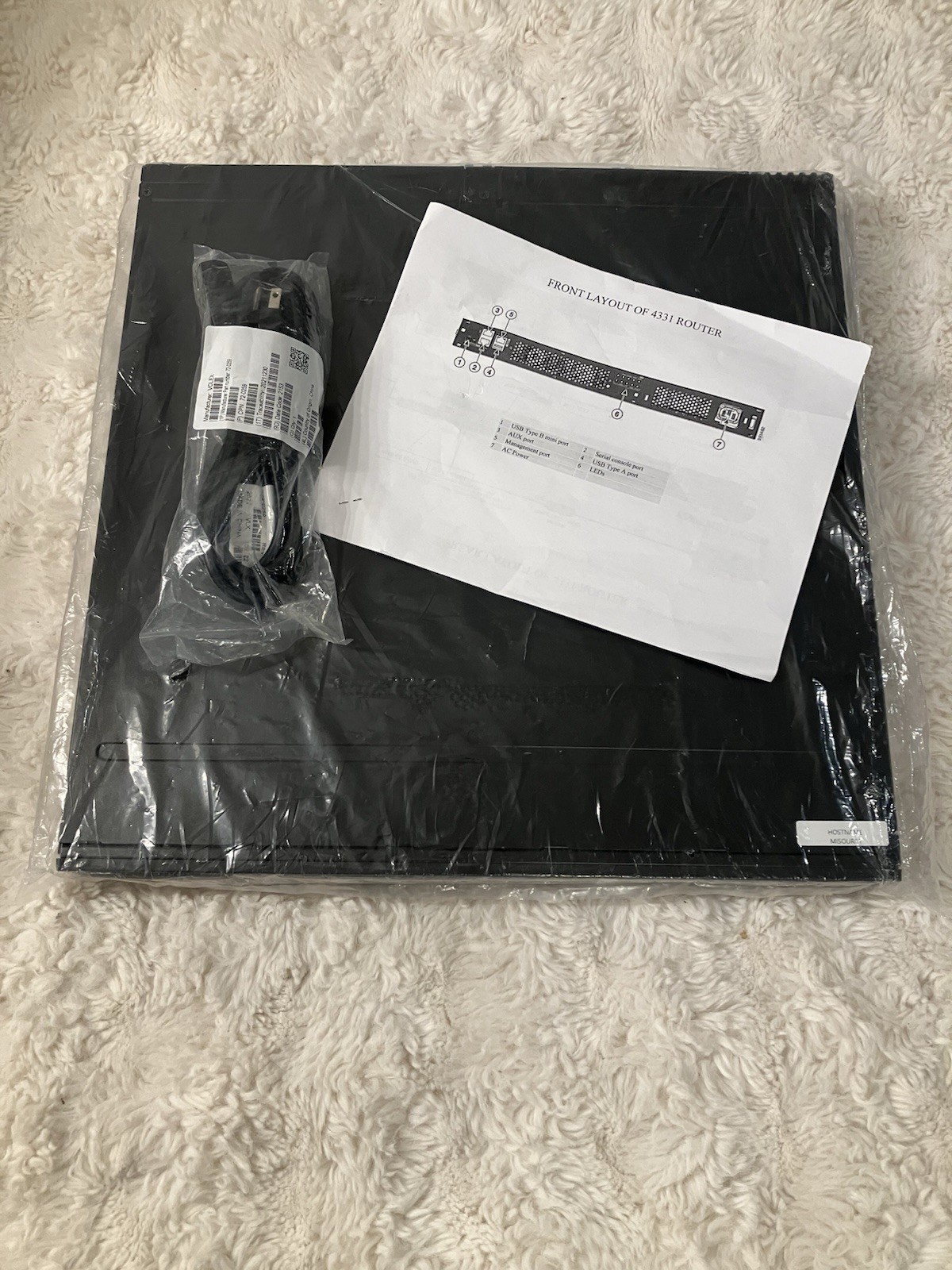 NOB Cisco ISR4331/K9Integrated Services Router with PWR-4330