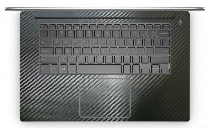 2-pack Black carbon fiber Palmrest Vinyl Sticker Skin for Dell Precision 15