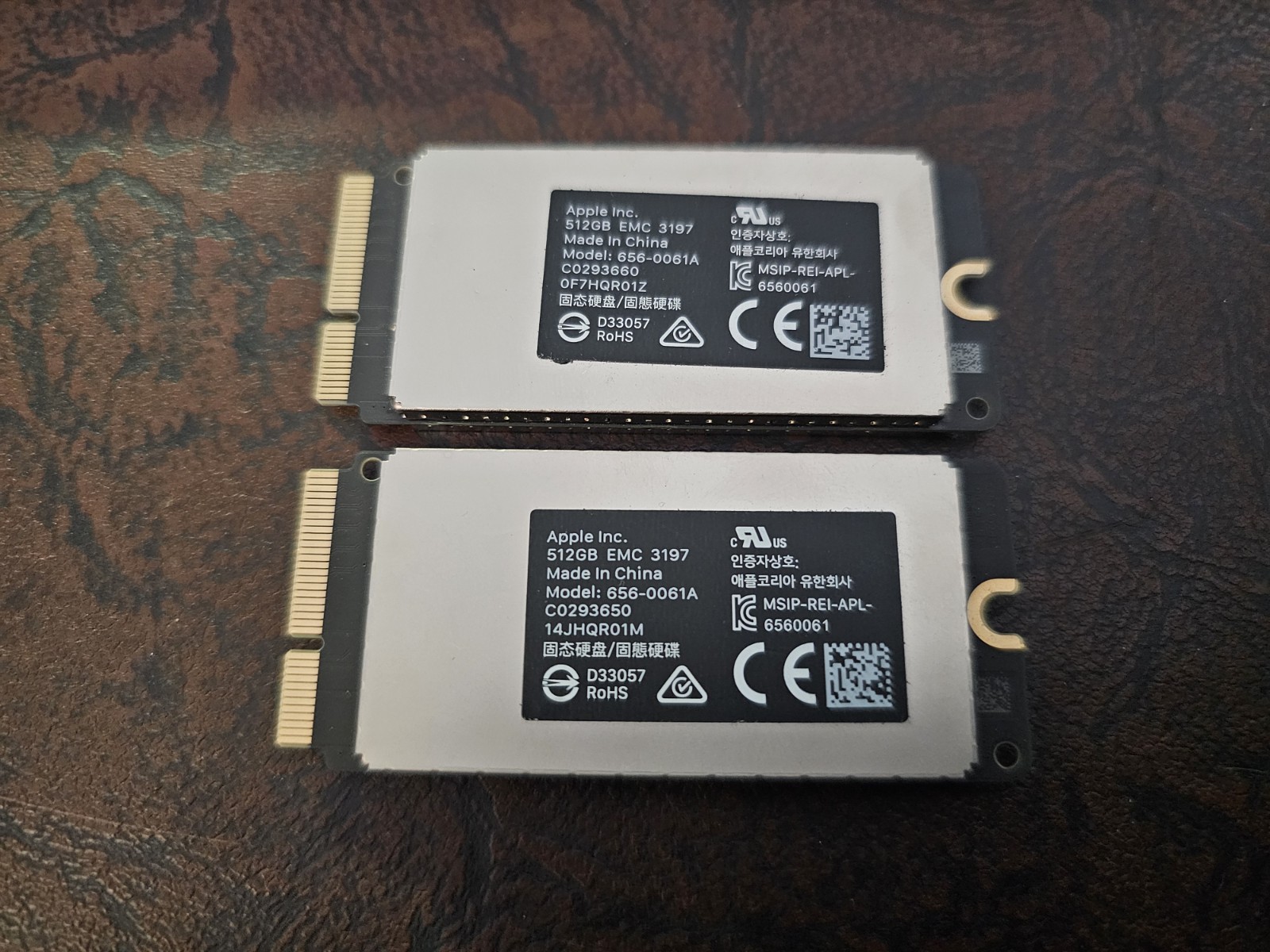 Genuine Apple 1TB Internal SSD Storage Kit (2x 512GB) for 2017 iMac Pro A1862 