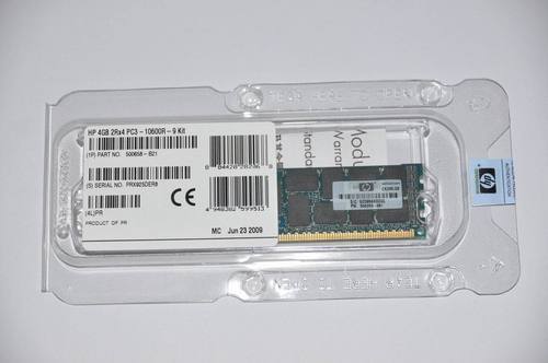 500658-B21-4GB (1x4GB) 2Rx4 PC3-10600R-9 DDR3 MODULE 