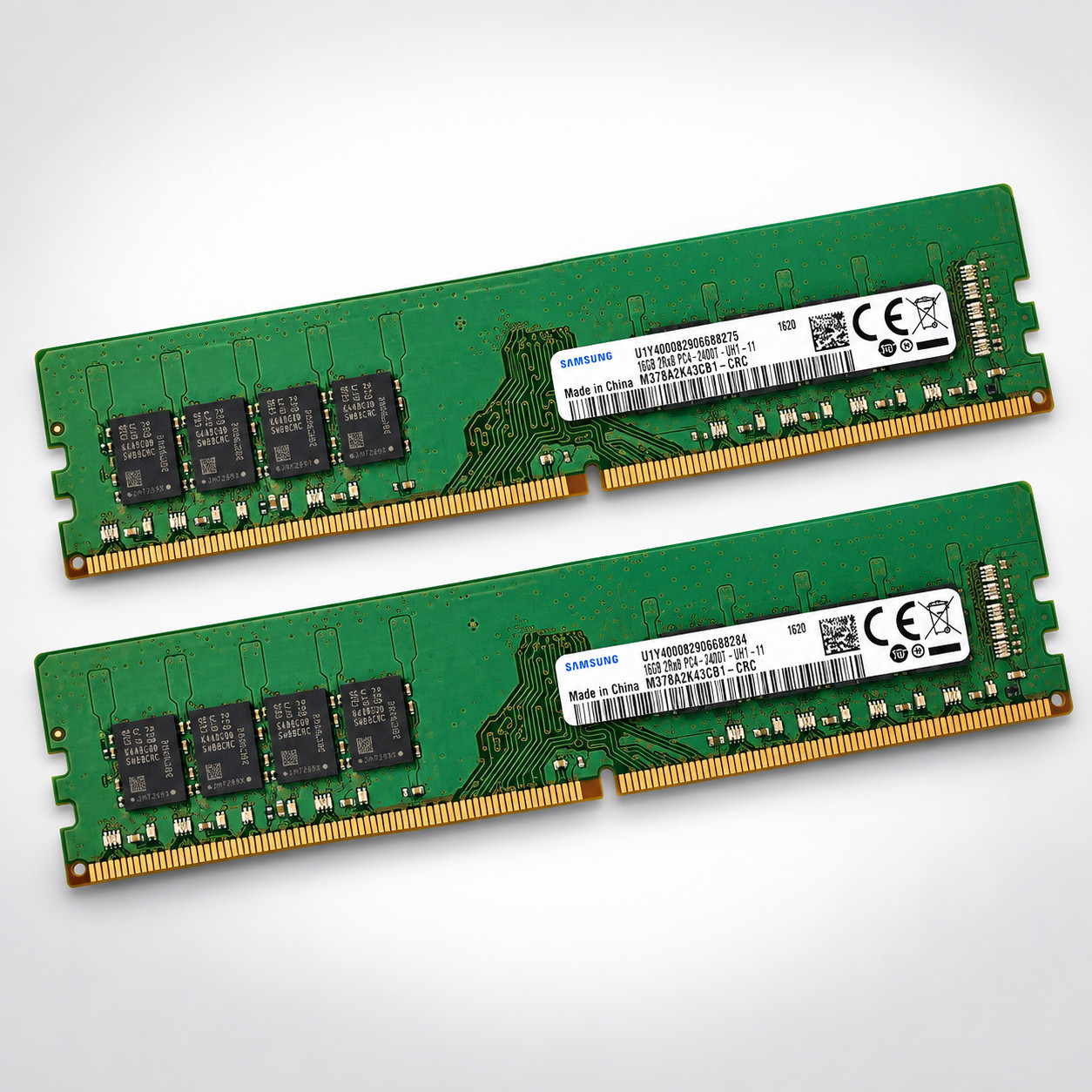 Samsung 32GB (2x16GB) DDR4-2400 PC4-2400T 2Rx8 Desktop RAM M378A2K43CB1-CRC