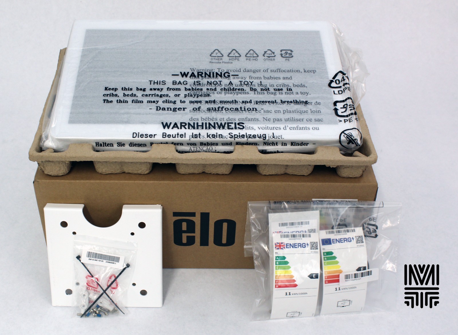 NEW, Open Box ELO ET1502L POS Touch Screen (WHITE), ET1502L-2UWC-1-WH-NS-G-RVZK