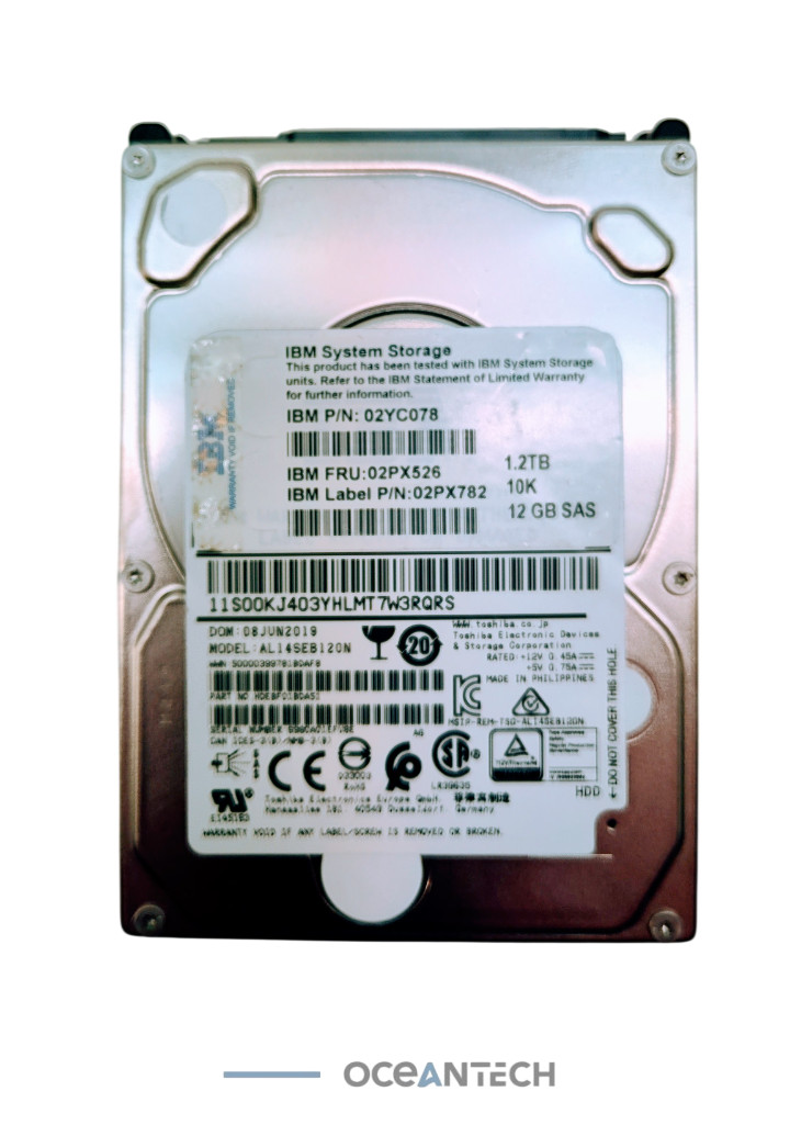 IBM 02PX526 / AL14SEB120N V5000 Gen2 Storwize 1.2TB 10K RPM SFF 12gb SAS HDD