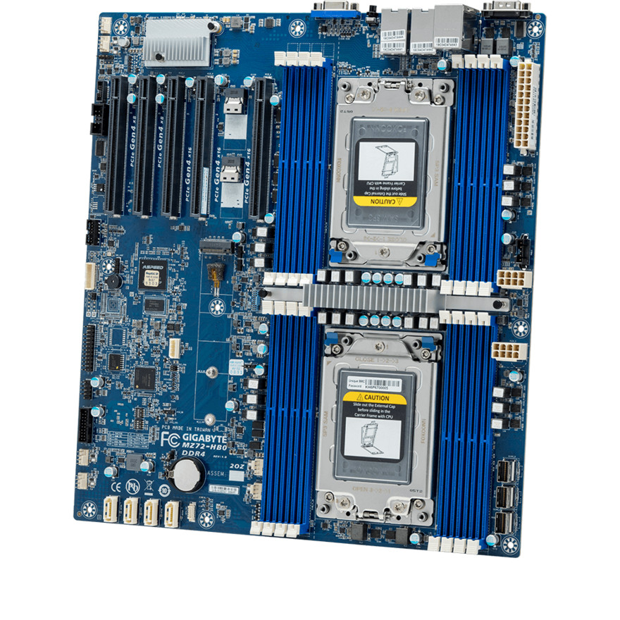 Gigabyte MZ72-HB0 Rev. 3.0 + 2* AMD EPYC 7543 + 8*32GB (256GB) DDR4 3200MHz RAM