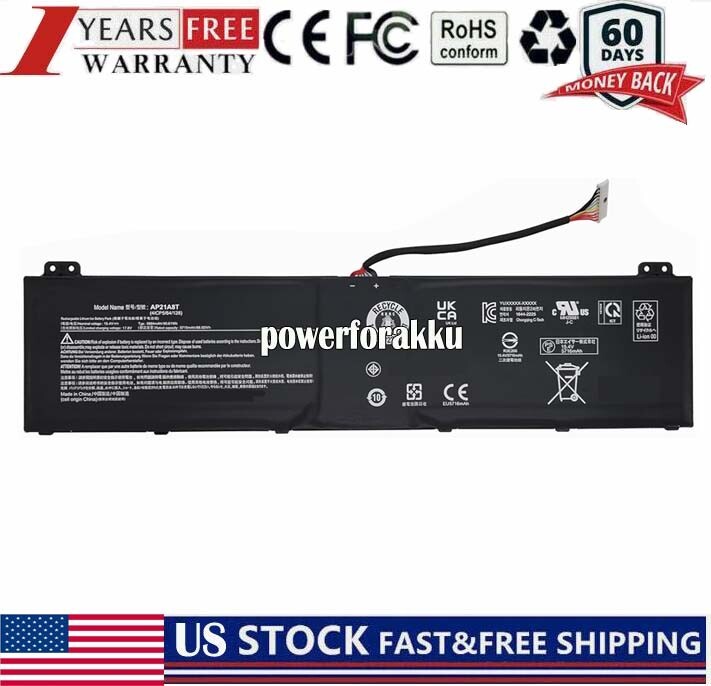 AP21A8T AP21A7T AP21A5T Battery For Acer Nitro 5 AN517-55 AN517-55-50NF Series