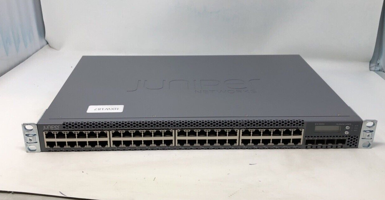 Juniper Networks EX3300 EX3300-48T 48-Port Gigabit Switch 750-034247 W/Power C