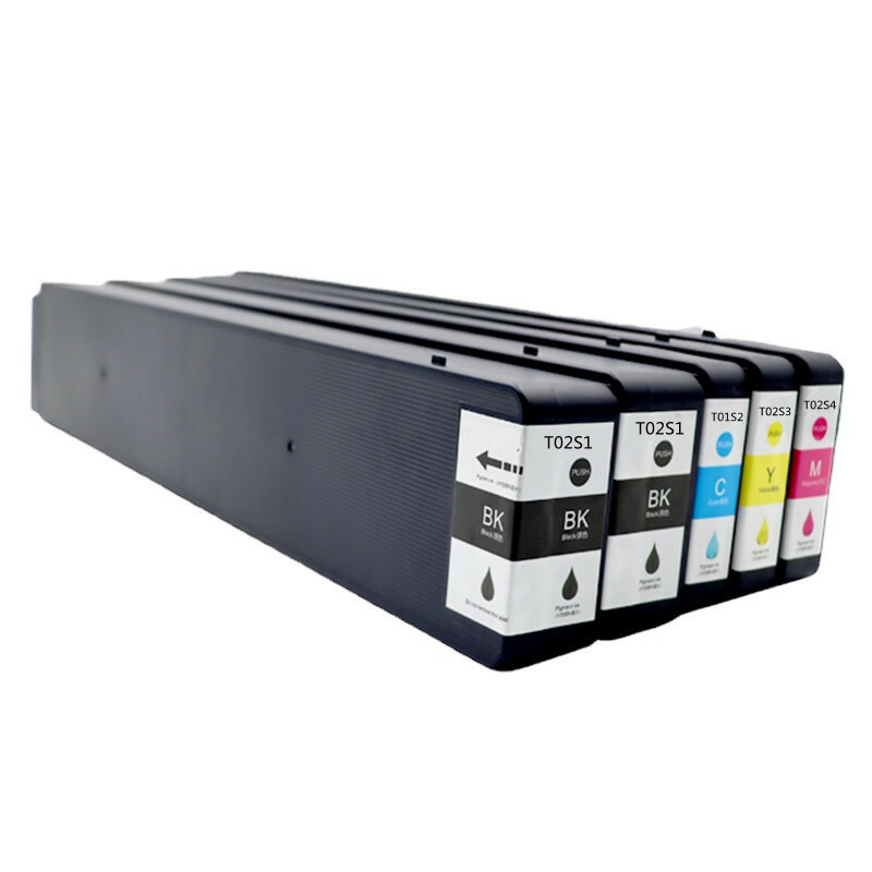 5pc/set T02S1-T02S4 Compatible Ink Cartridge For Ep WorkForce WF-C20750a C20750c
