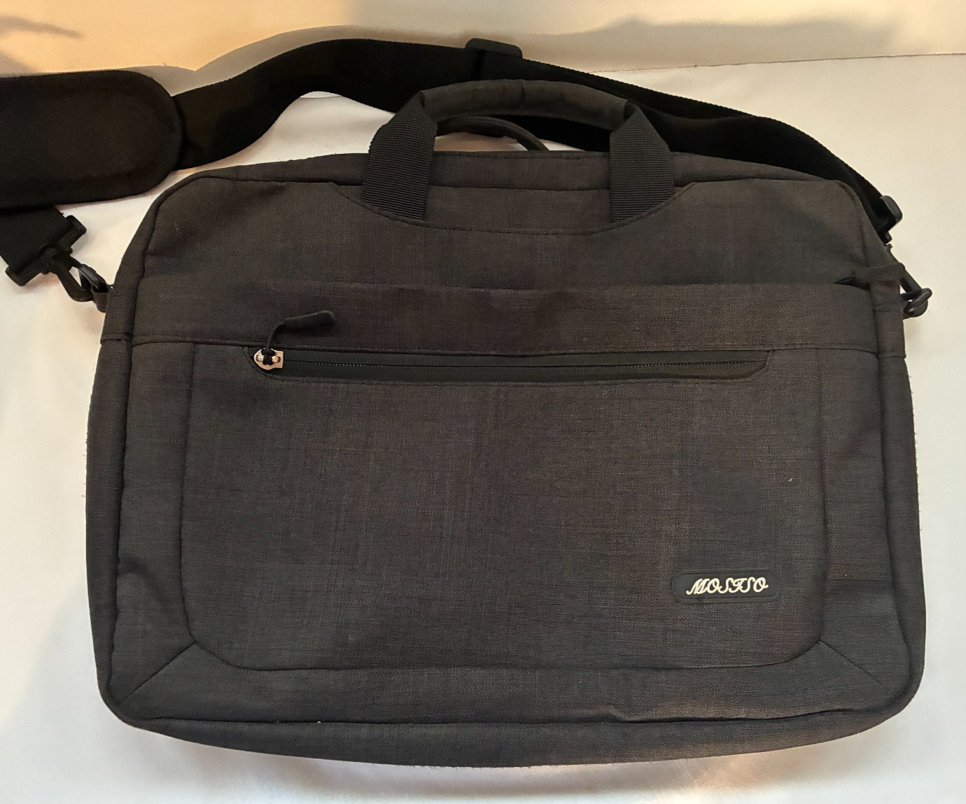 Black MOSISO Polyester Laptop Shoulder Bag