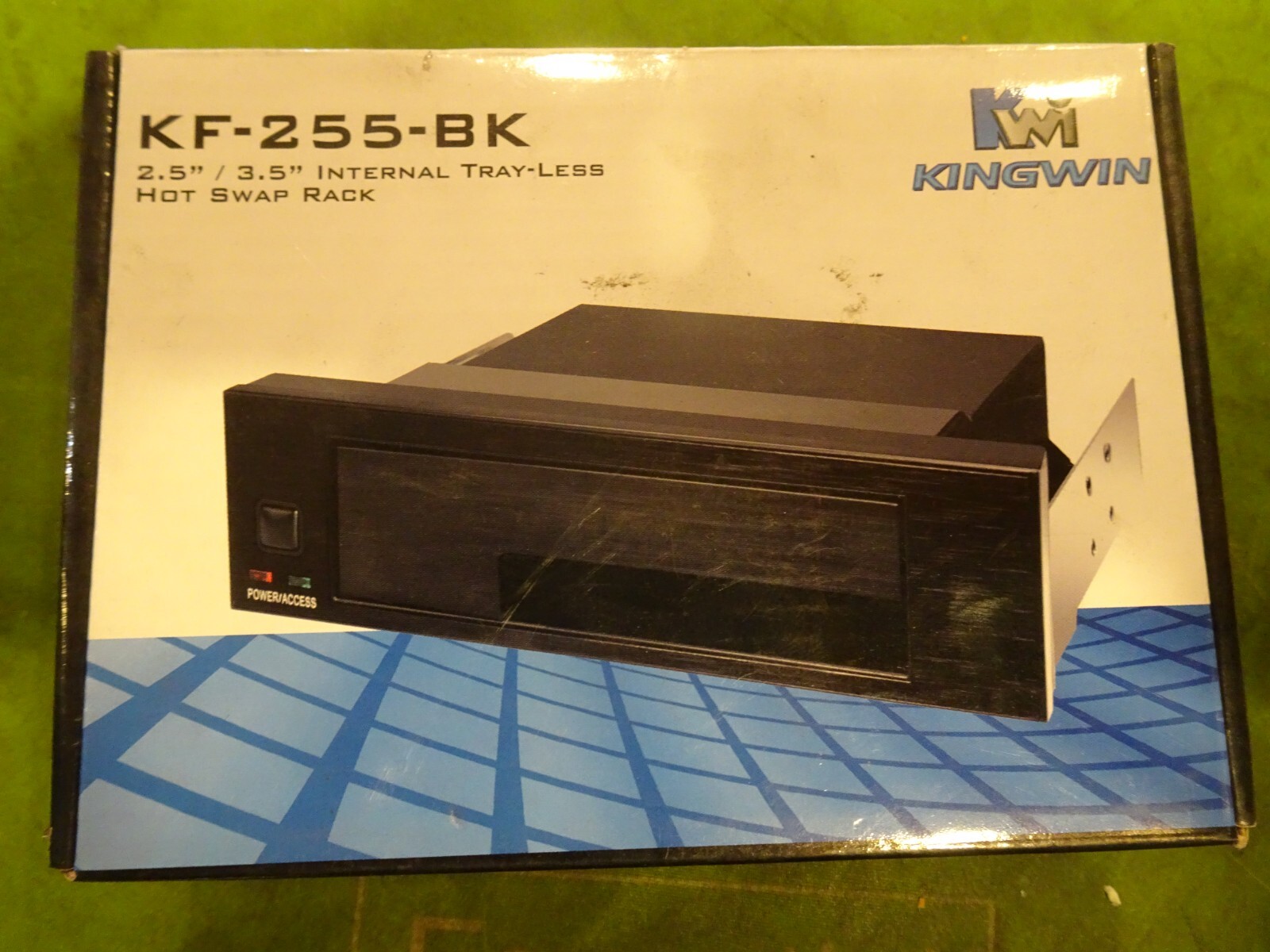Kingwin KF-255-BK 2.5/3.5inch SATA HDD Trayless Hot Swap Rack New OPEN Box