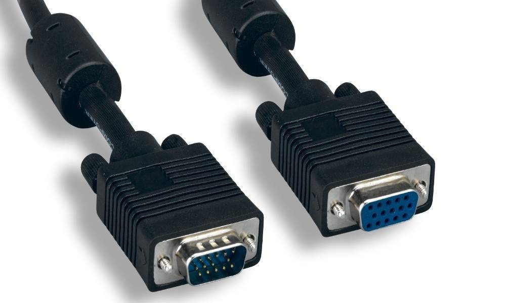 1FT SVGA Cable Monitor UL2919 HD15 Extension Male to Female