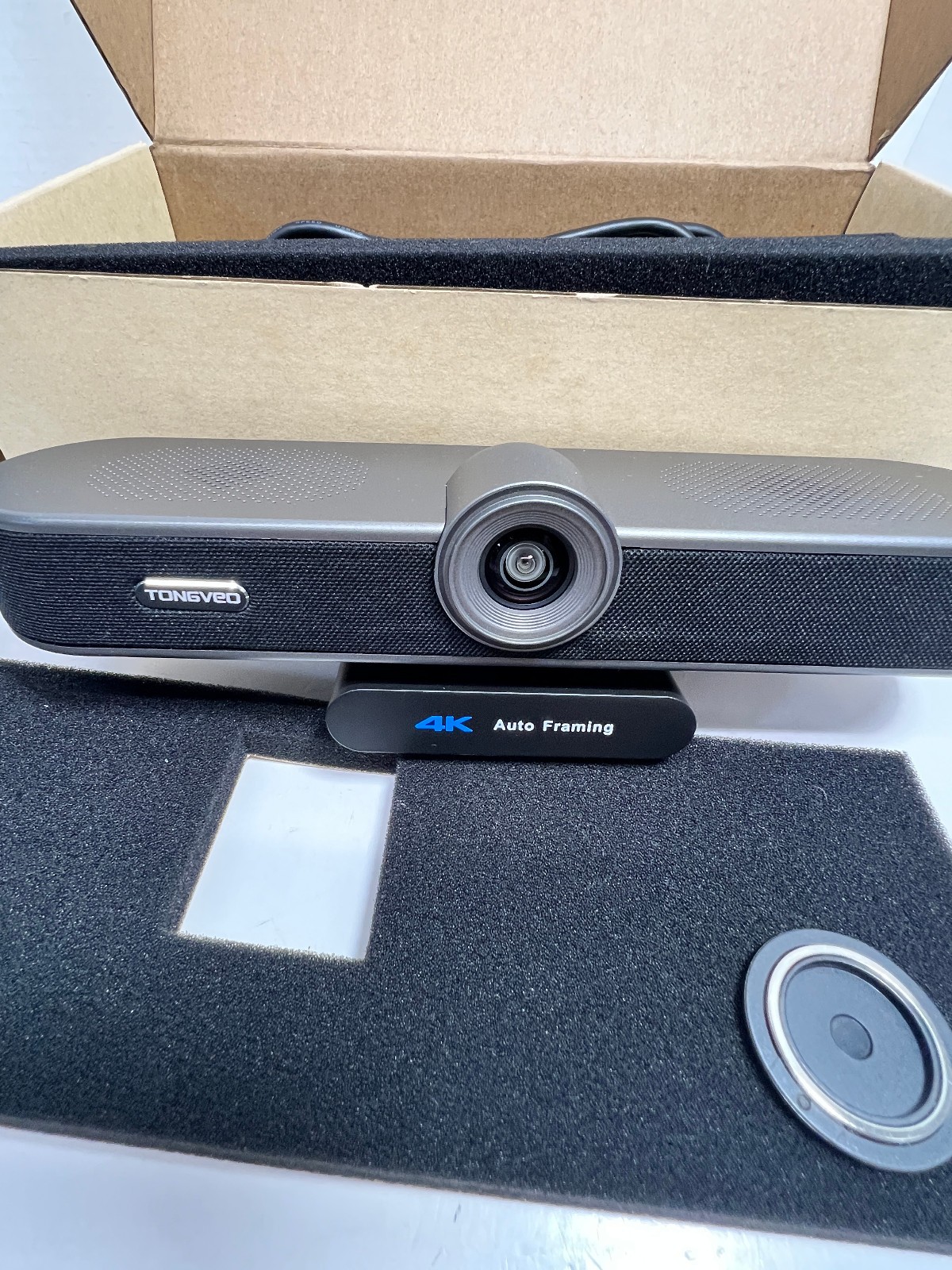 TONGVEO TV-AC3-C 4K ePTZ Conference Webcam Auto Framing Voice Tracking Remote