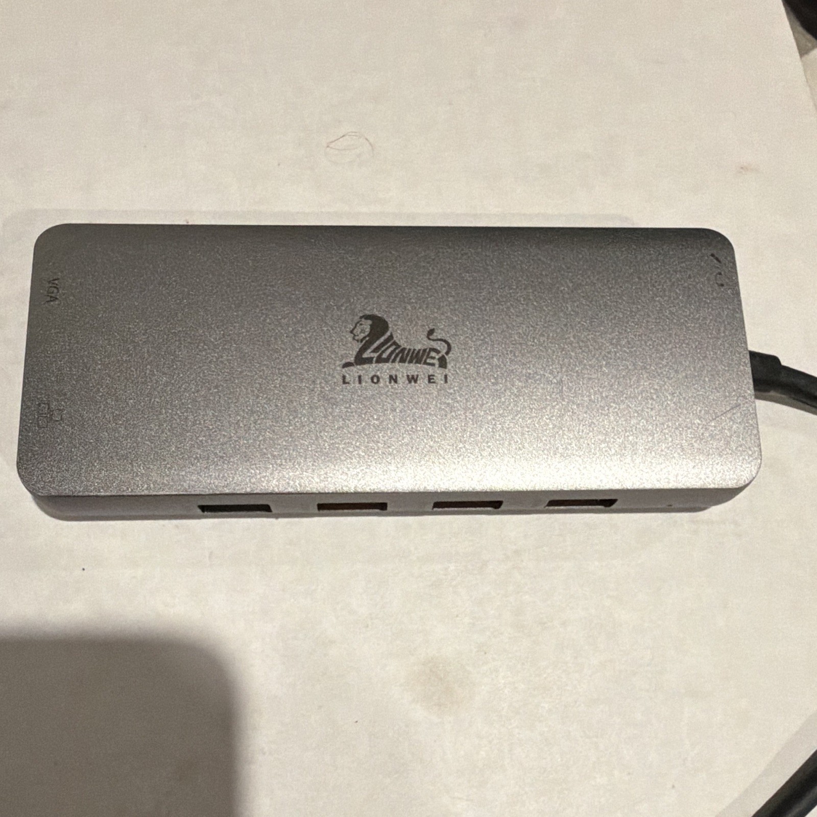 LIONWEI USB-C Type-C Portable Hub Adapter HDMI USB 3.0 USB-C Silver
