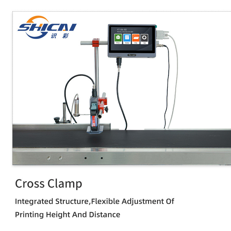 Auto Inline Inkjet Coder 12.7mm Print Height Solvent No Conveyor