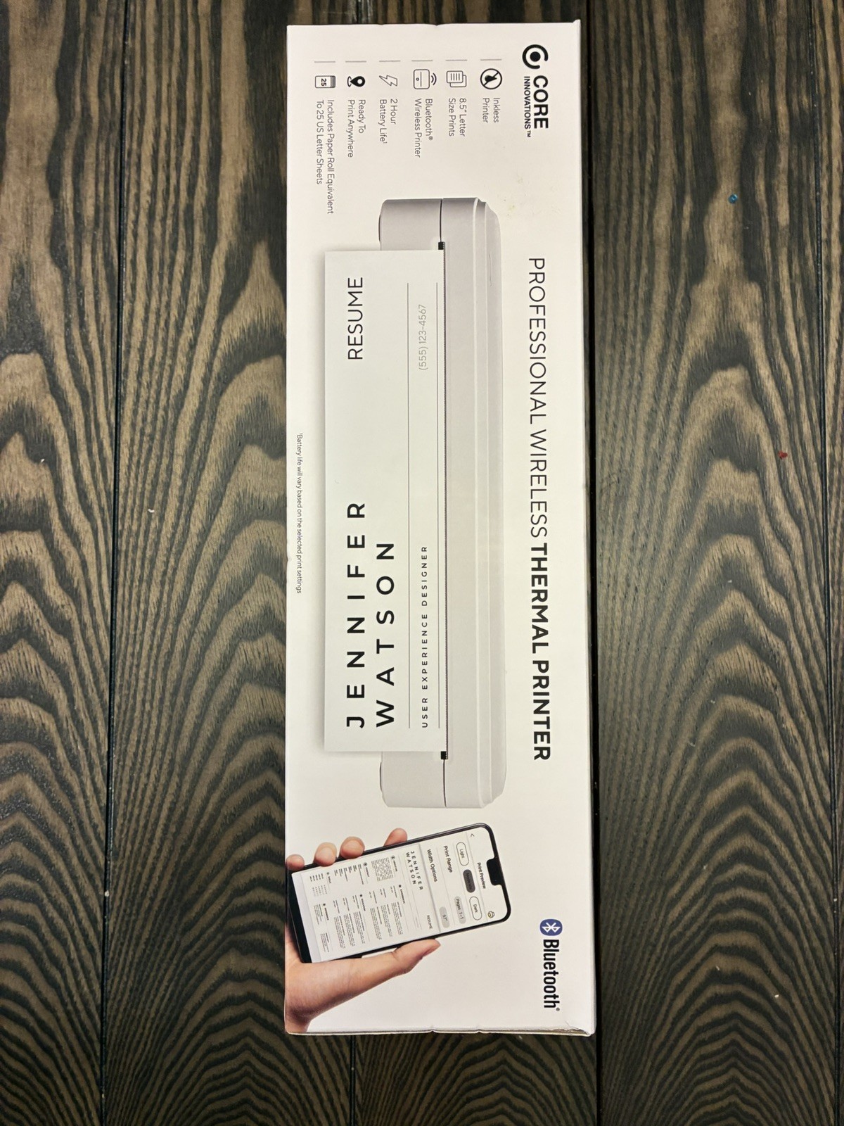 Core Innovation Professional Wireless Thermal Printer Bluetooth CTP100LG