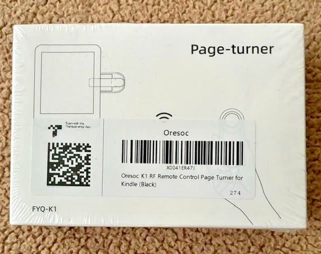 Oresoc K1 RF Remote Control Page Turner for E-Readers (Kindle)