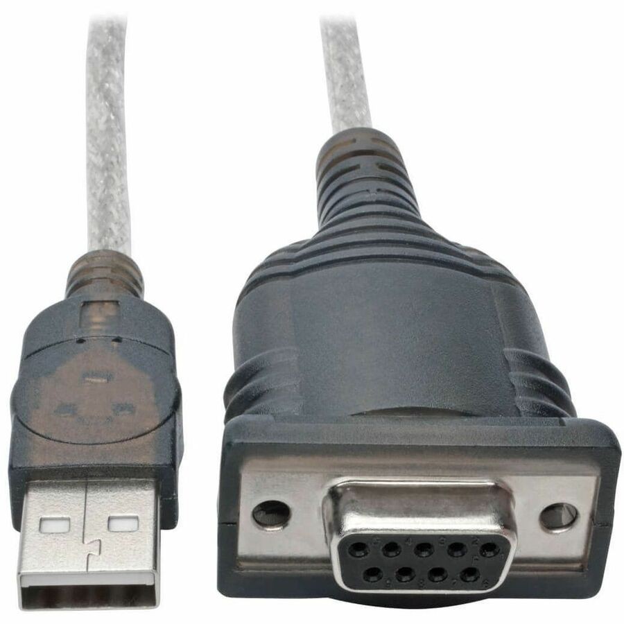 Tripp Lite 18in USB to Null Modem Serial FTDI Adapter Cable with COM Retention