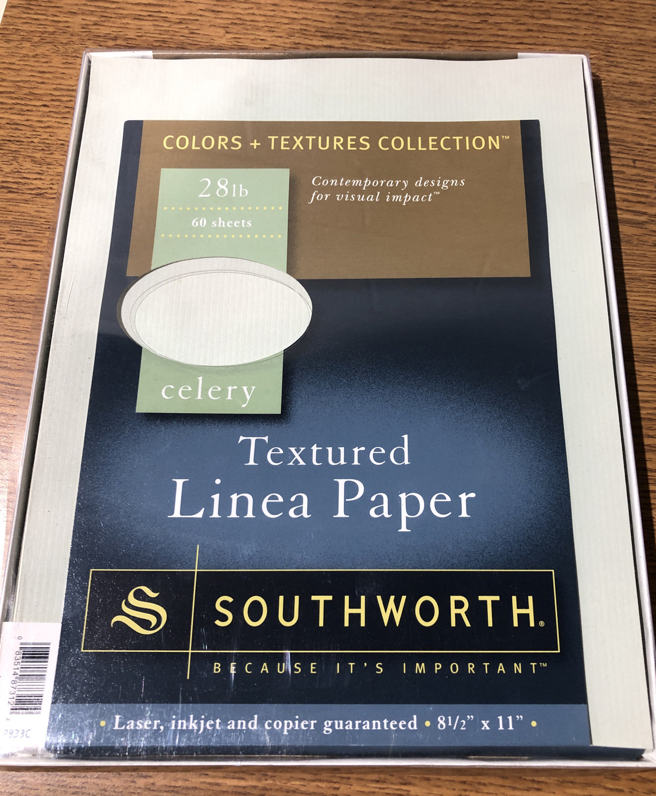 Southworth Textured Linea Paper +Textures Color - Celery 60 Sheets 8 1/2 x 11