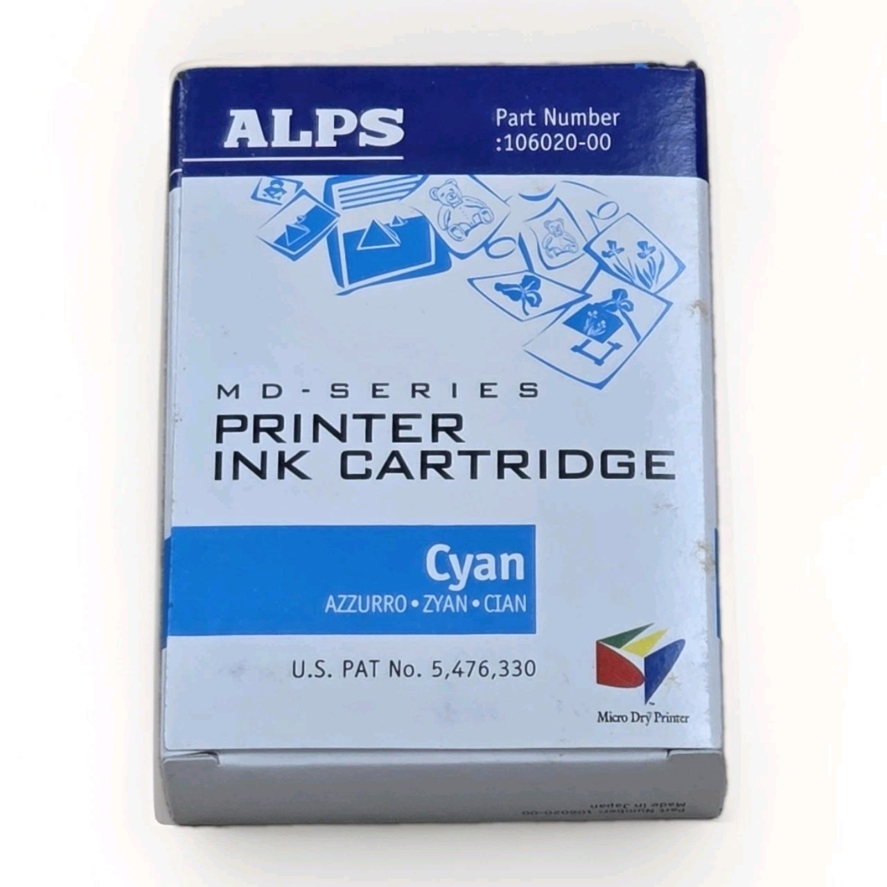 ALPS MD Series Printer Ink Cartridge Cyan 106020-00 - Fast Shipping 