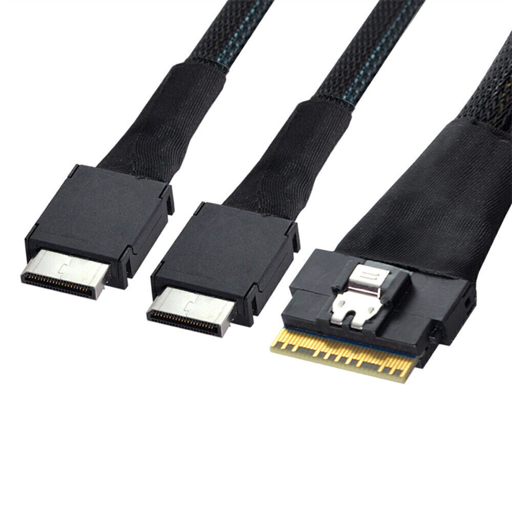SFF-8611 Ultraport Slimline SAS PCI-E Dual Oculink Slim 4.0 SFF-8654 8i 74pin to