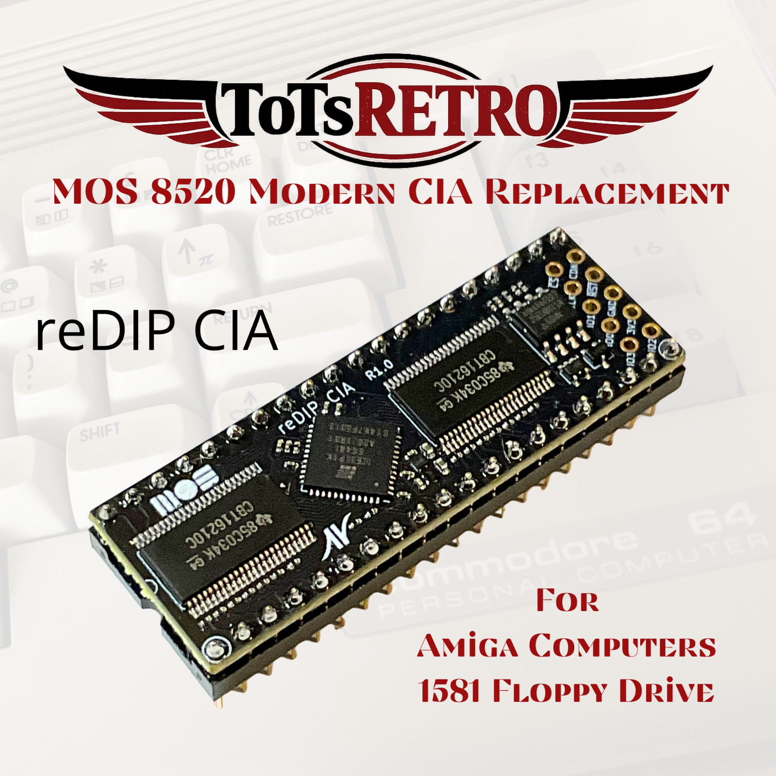 reDIP CIA MOS 8520 Modern FPGA Replacement for Amiga Computers and 1581 FD