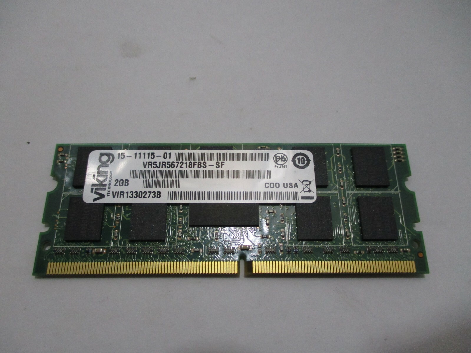 Cisco 15-11115-01 VIKING VR5JR567218FBS-SF 2GB PC2-2400 DDR2 2RX8 244Pin Mini 