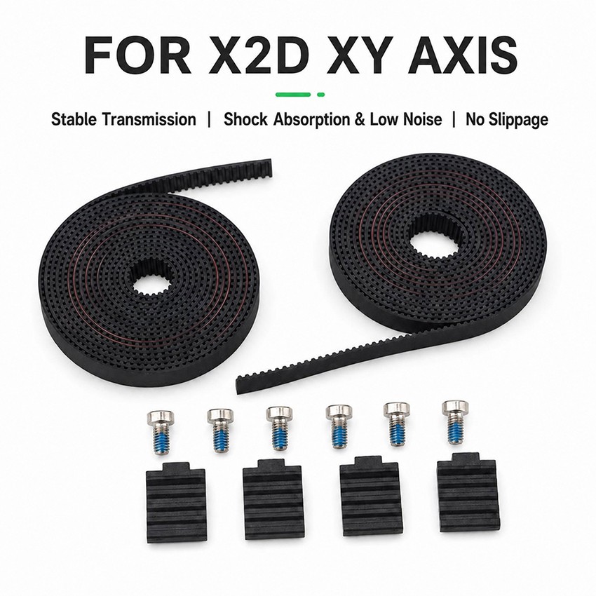 2Pcs XY-axis Synchronous Belt Open-Ended Timing Belts Kit for X2D 3D Printer