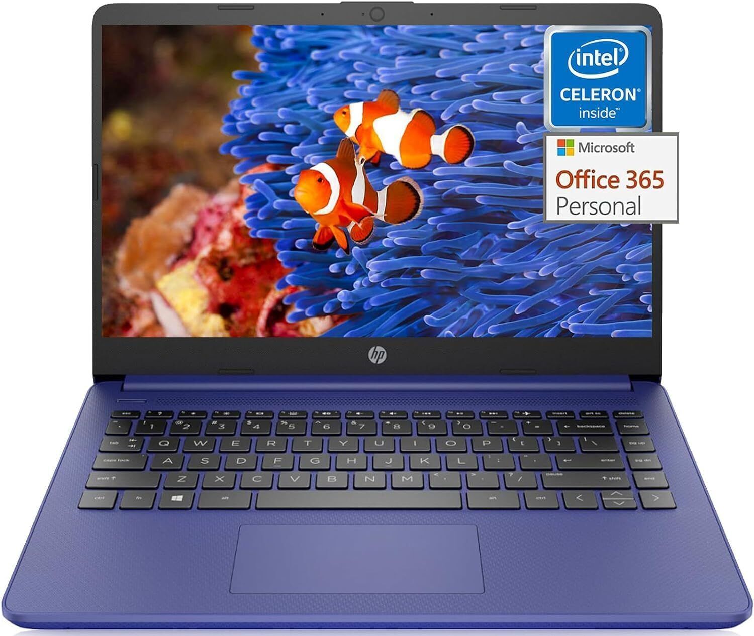 HP 2023 14 Inch Laptop Students Business, Intel Quad-Core,UP TO 16GB RAM Blue