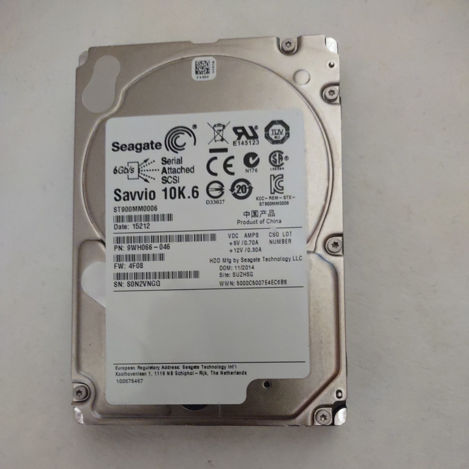 Seagate Savvio 900 GB, Internal, 10000 RPM, 2.5" (ST900MM0006) Hard Drive