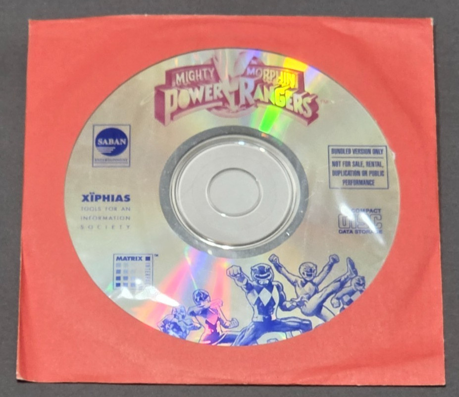 Mighty Morphin Power Rangers - (1993 Saban Entertainment) - Used CD-ROM