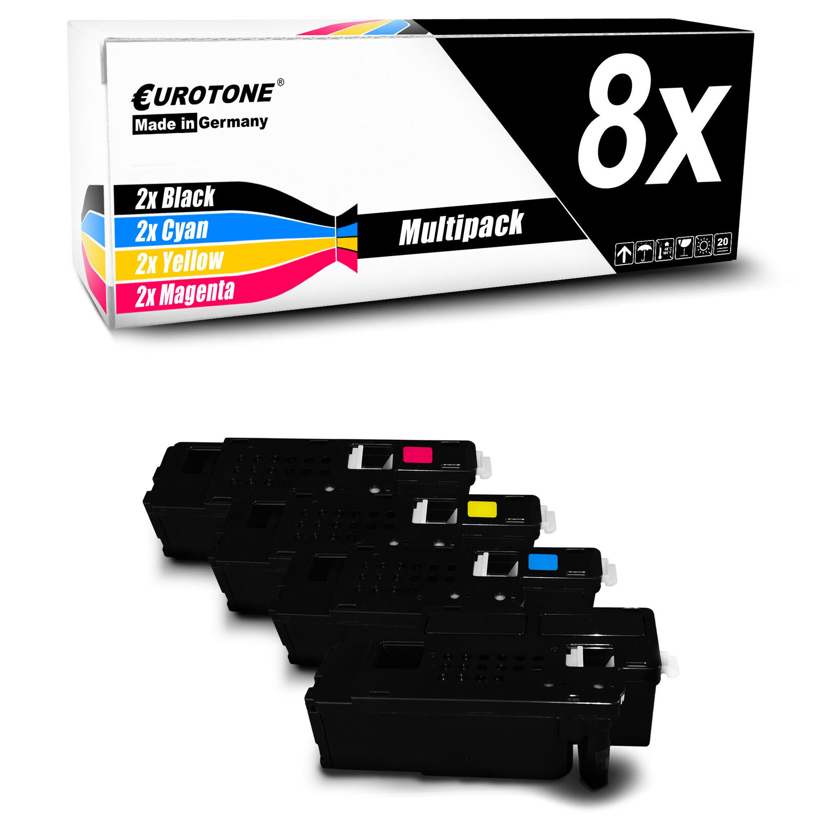 8x Cartridge Filter Cleaner for Dell