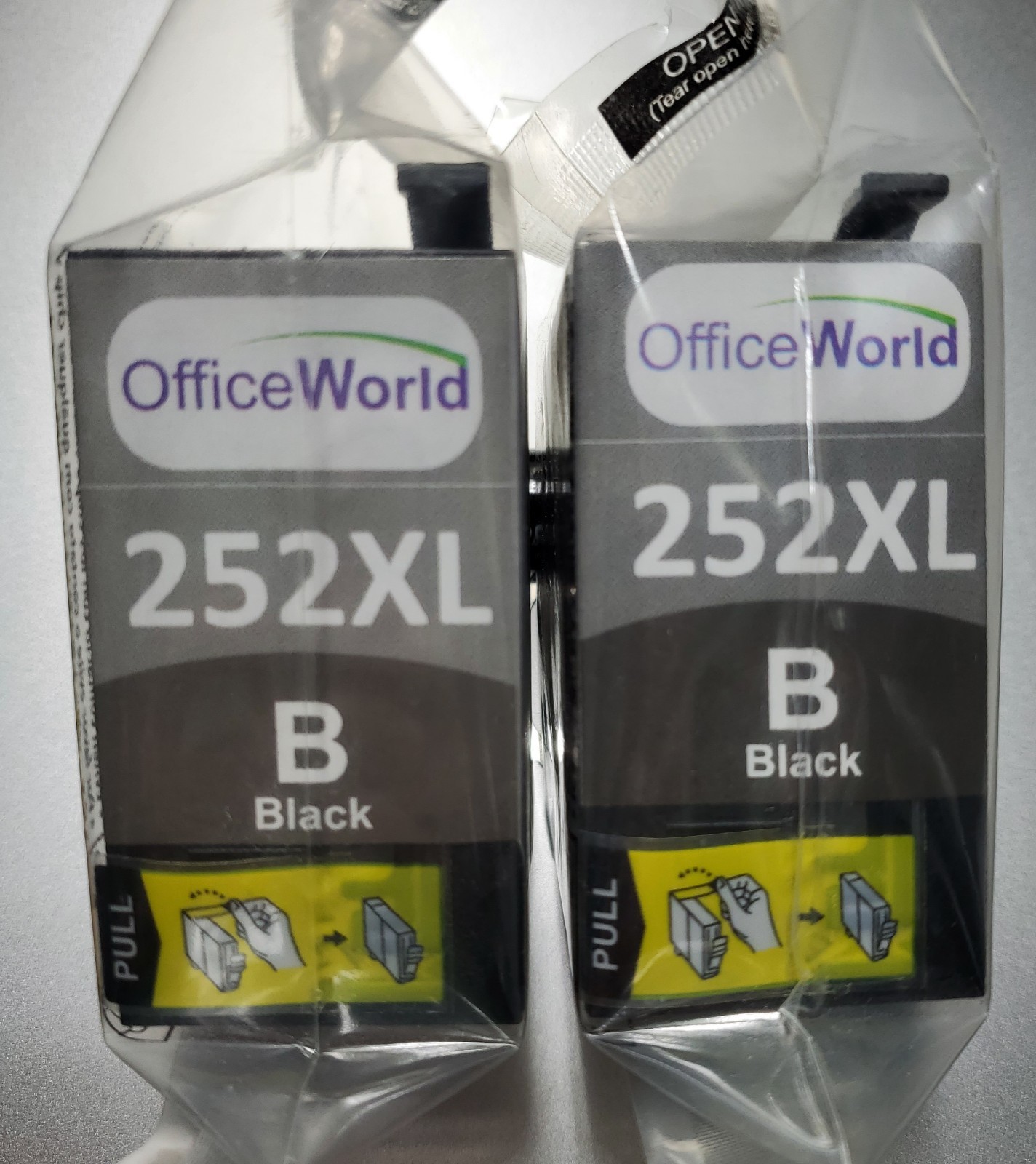 252XL Bkack Ink Cartridge For Epson Printers Office World Extra Large Capacity